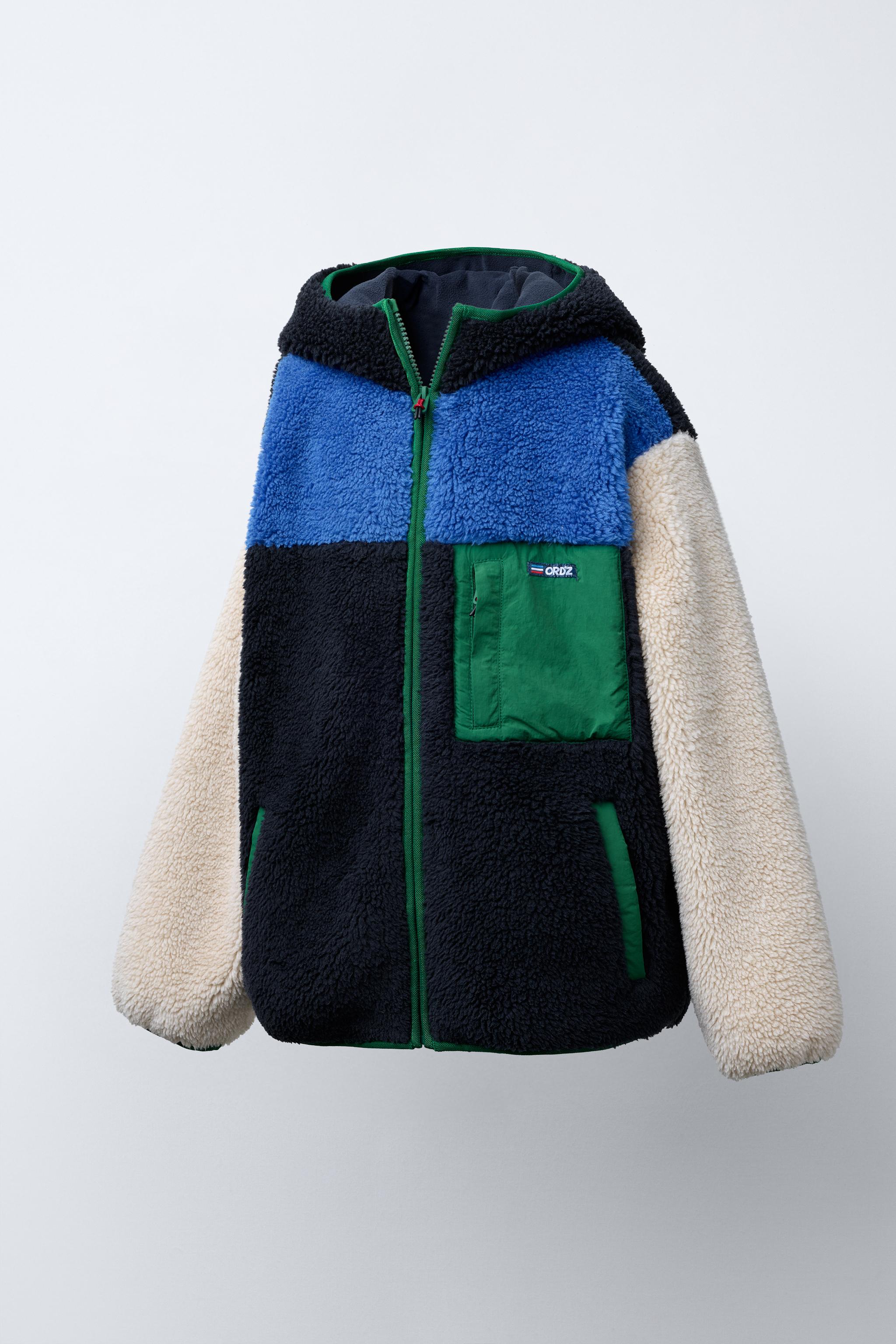 COLORBLOCK HOODIE FLEECE JACKET